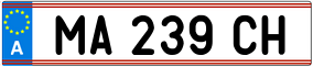 Trailer License Plate